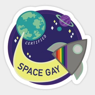 Space Gay Sticker